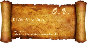 Oláh Viviána névjegykártya