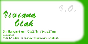 viviana olah business card